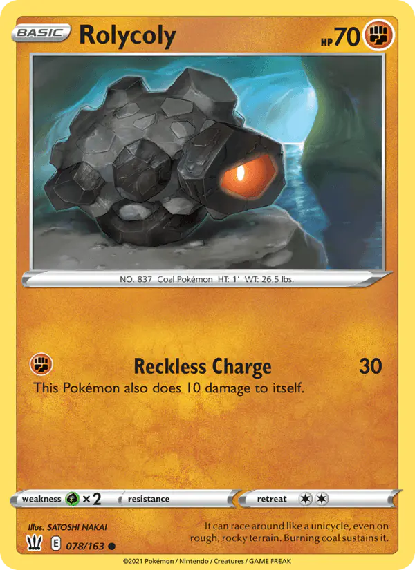 Carta Rolycoly 078/163 de Battle Styles