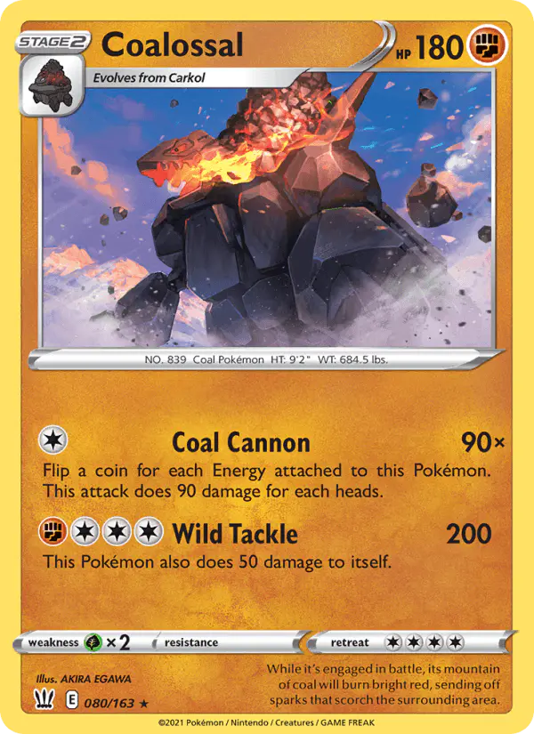 Carta Coalossal 080/163 de Battle Styles