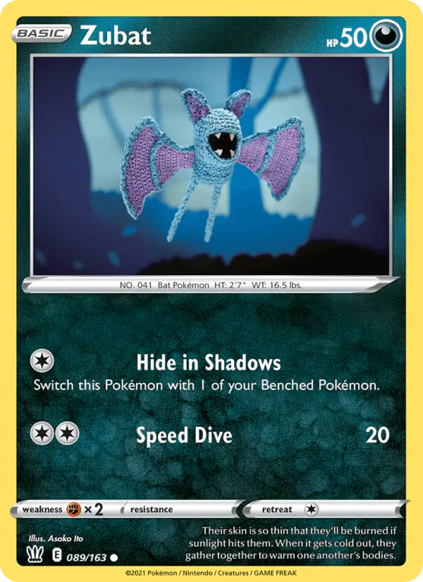 Carta Zubat 089/163 de Battle Styles