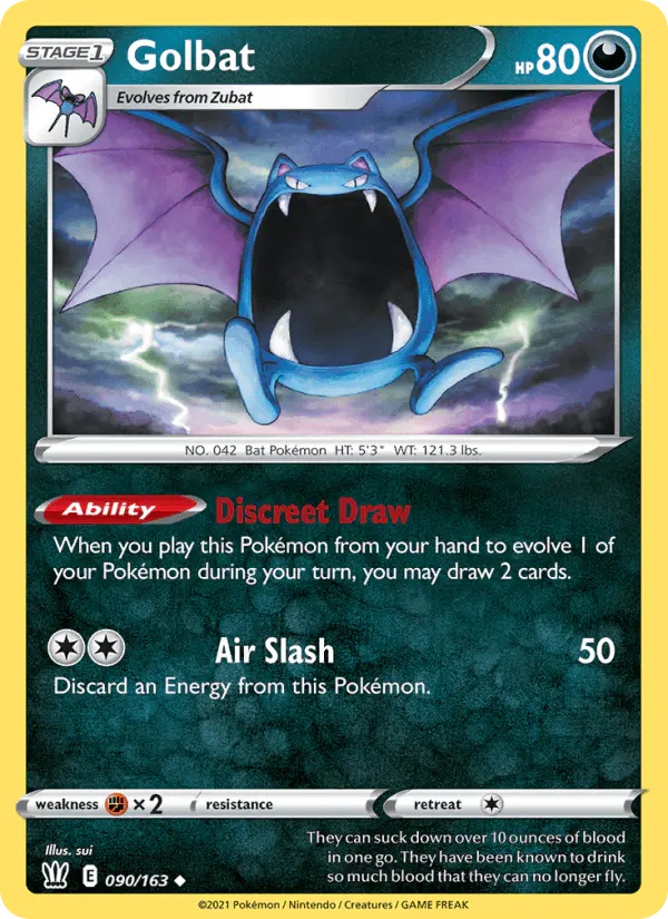 Carta Golbat 090/163 de Battle Styles