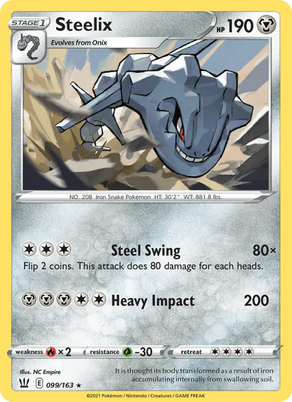 Carta Steelix 099/163 de Battle Styles