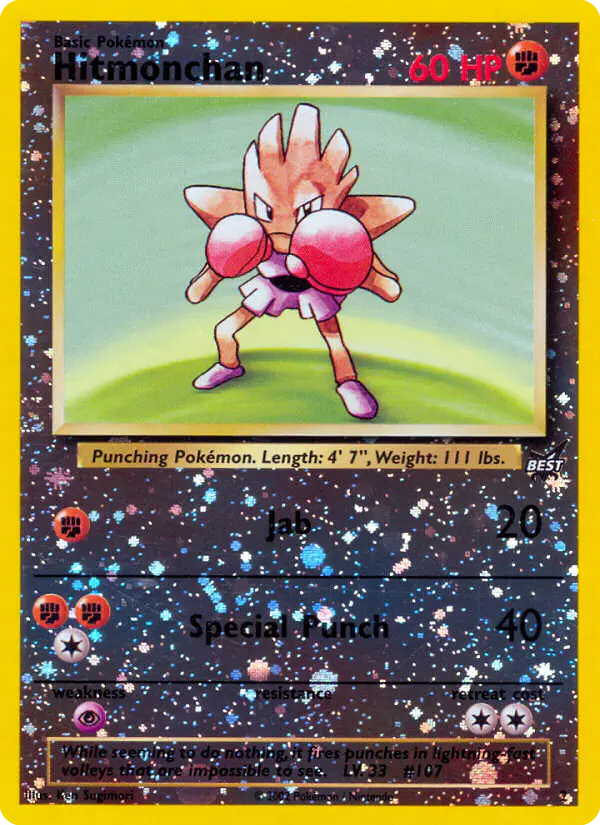 Carta Hitmonchan 2/9 de Best of game