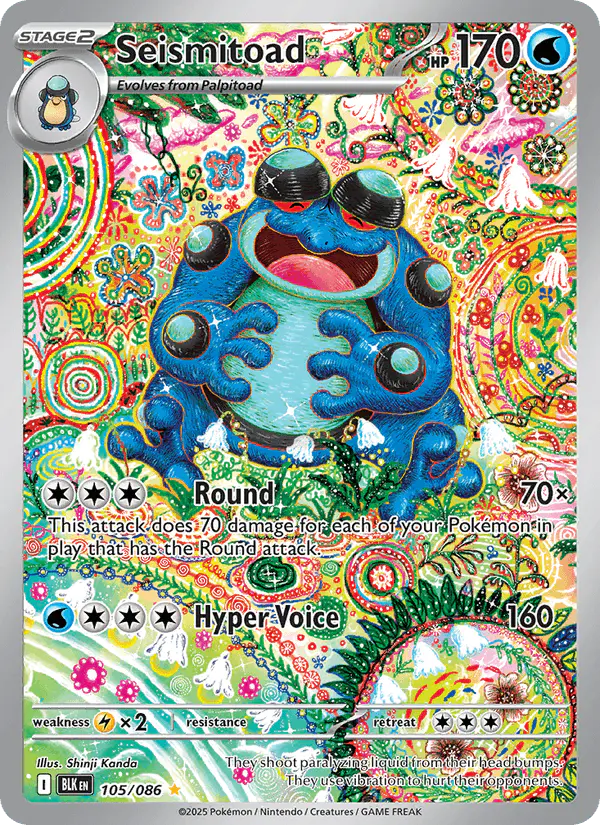Carta Seismitoad 105/086 de Black Bolt