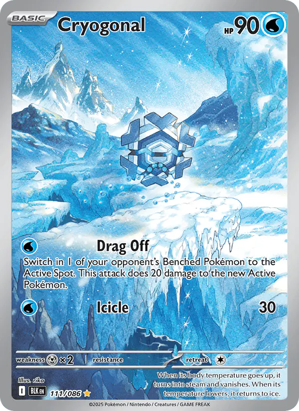 Carta Cryogonal 111/086 de Black Bolt