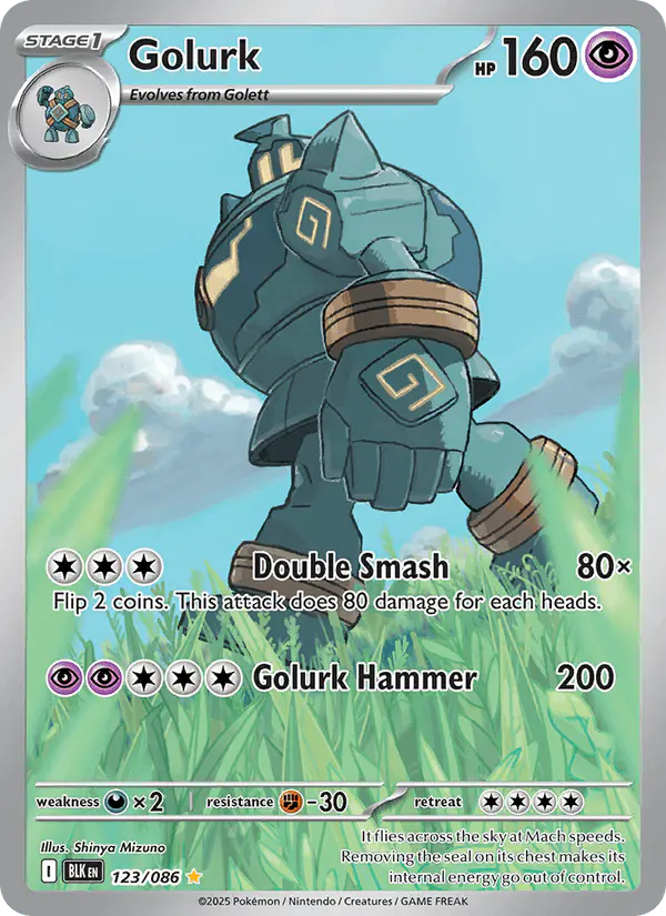 Carta Golurk 123/086 de Black Bolt