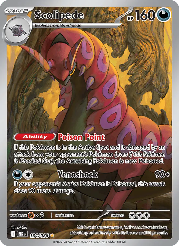 Carta Scolipede 134/086 de Black Bolt