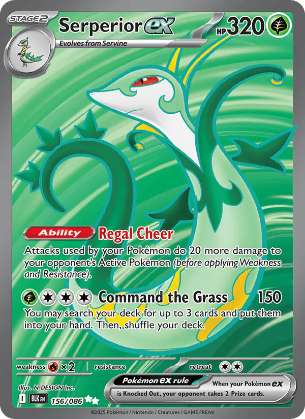 Carta Serperior ex 156/086 de Black Bolt