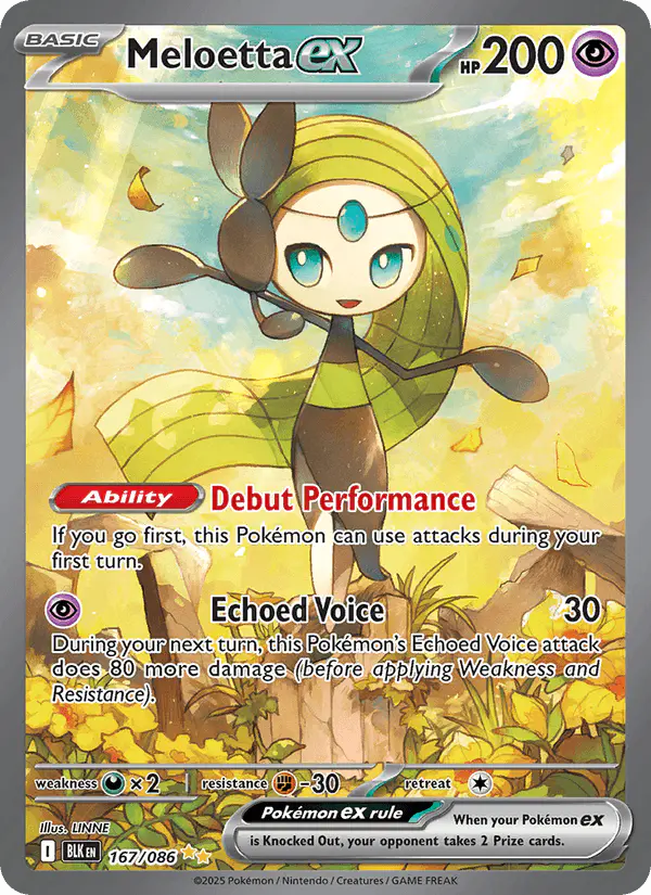 Carta Meloetta ex 167/086 de Black Bolt