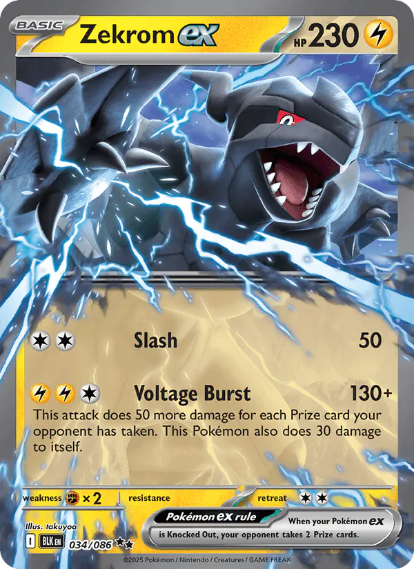 Carta Zekrom ex 034/086 de Black Bolt