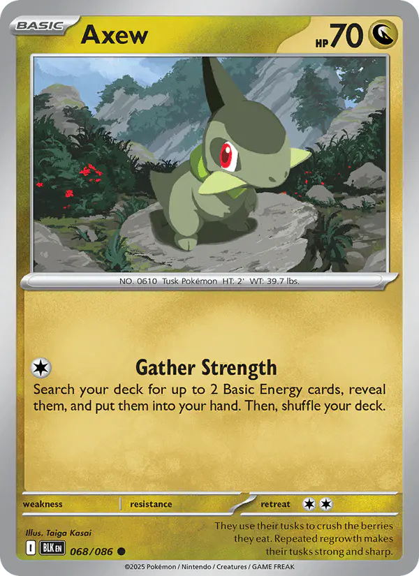 Carta Axew 068/086 de Black Bolt