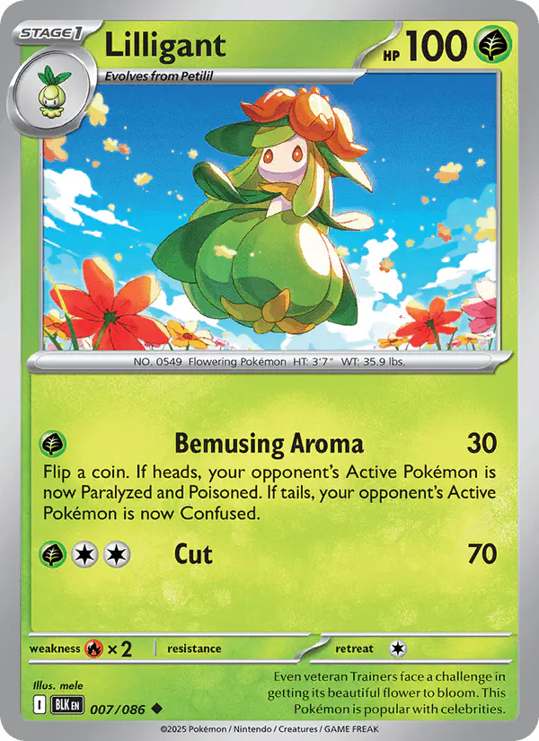 Carta Lilligant 007/086 de Black Bolt