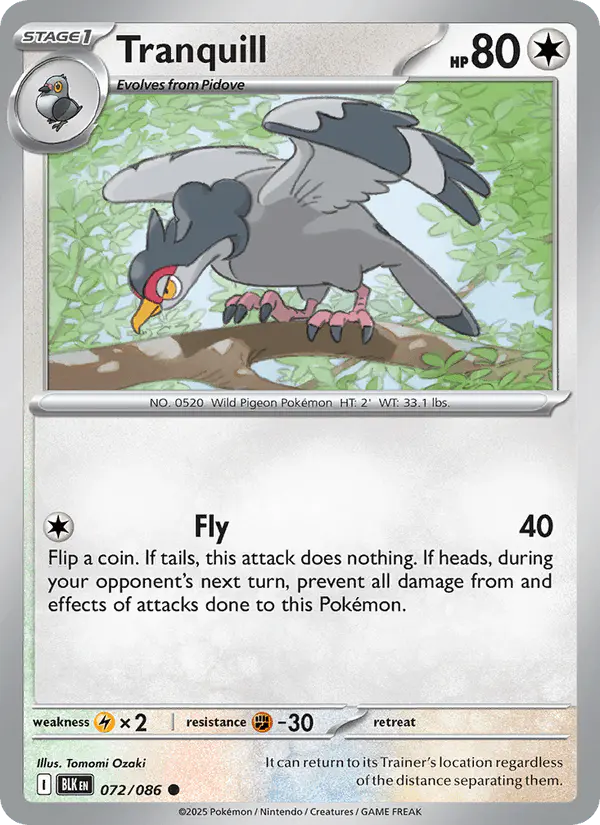 Carta Tranquill 072/086 de Black Bolt