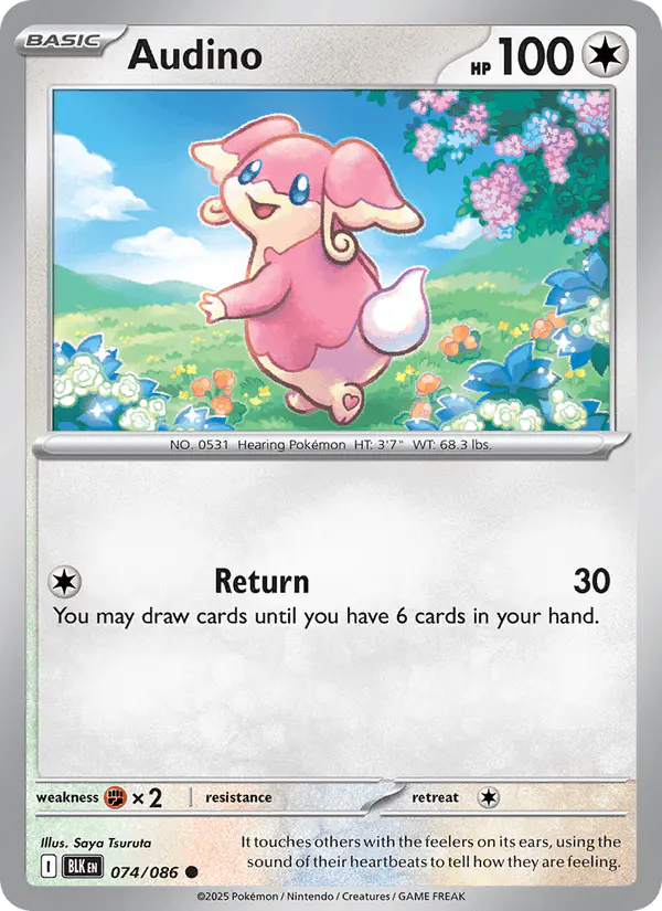Carta Audino 074/086 de Black Bolt