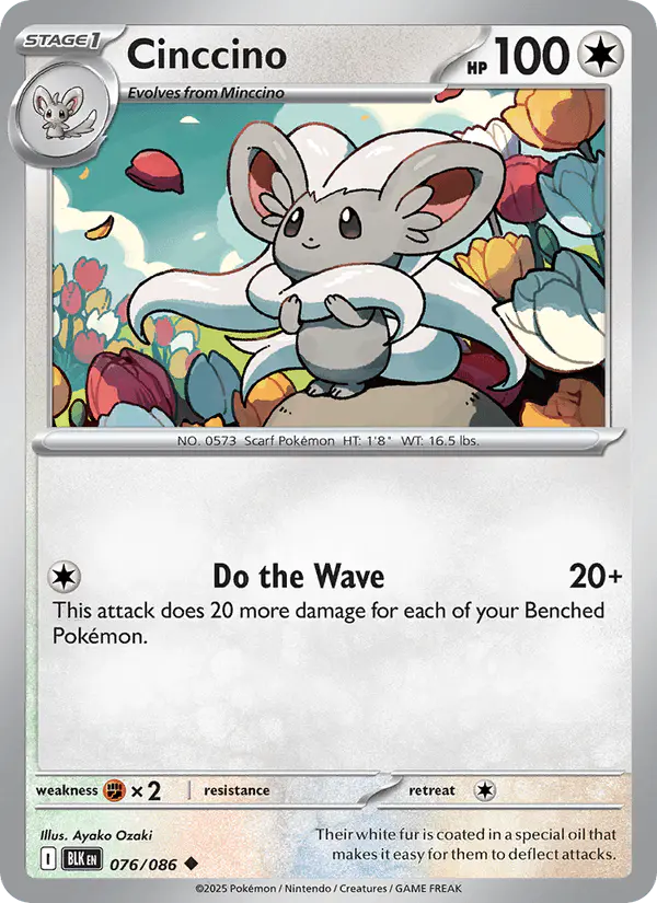 Carta Cinccino 076/086 de Black Bolt