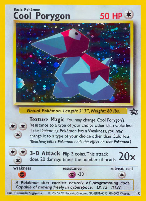 Carta Cool Porygon #15 de Wizards Black Star Promos
