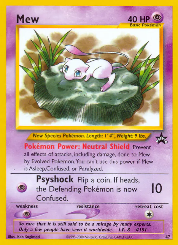Carta Mew #47 de Wizards Black Star Promos