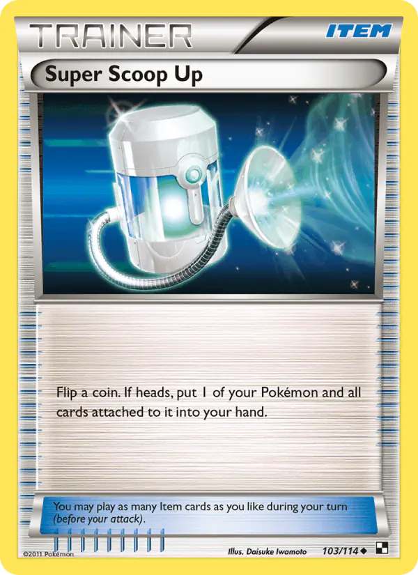 Carta Super Scoop Up 103/114 de Black & White