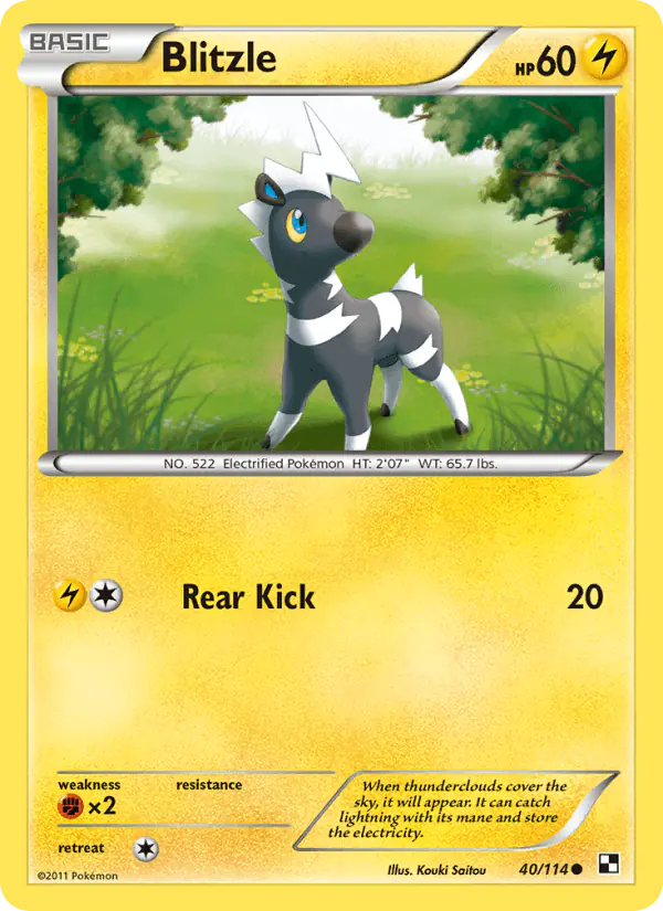 Carta Blitzle 40/114 de Black & White