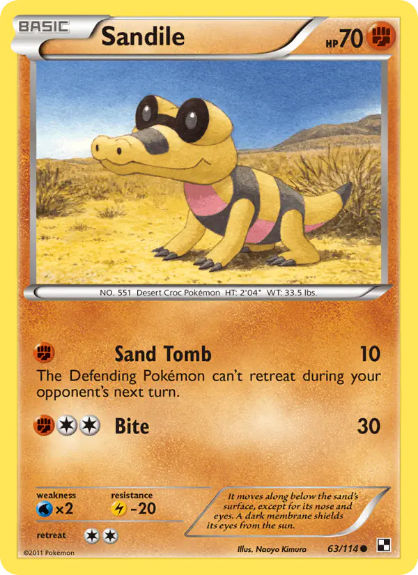 Carta Sandile 63/114 de Black & White