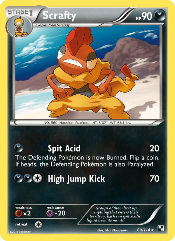 Carta Scrafty 69/114 de Black & White