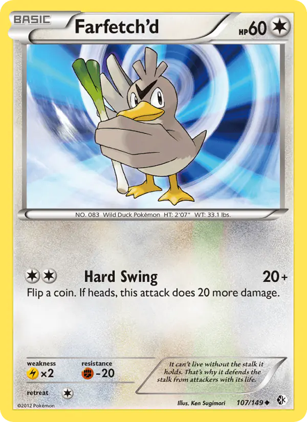 Carta Farfetch’d 107/149 de Boundaries Crossed