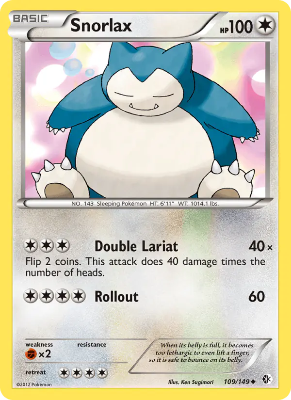 Carta Snorlax 109/149 de Boundaries Crossed