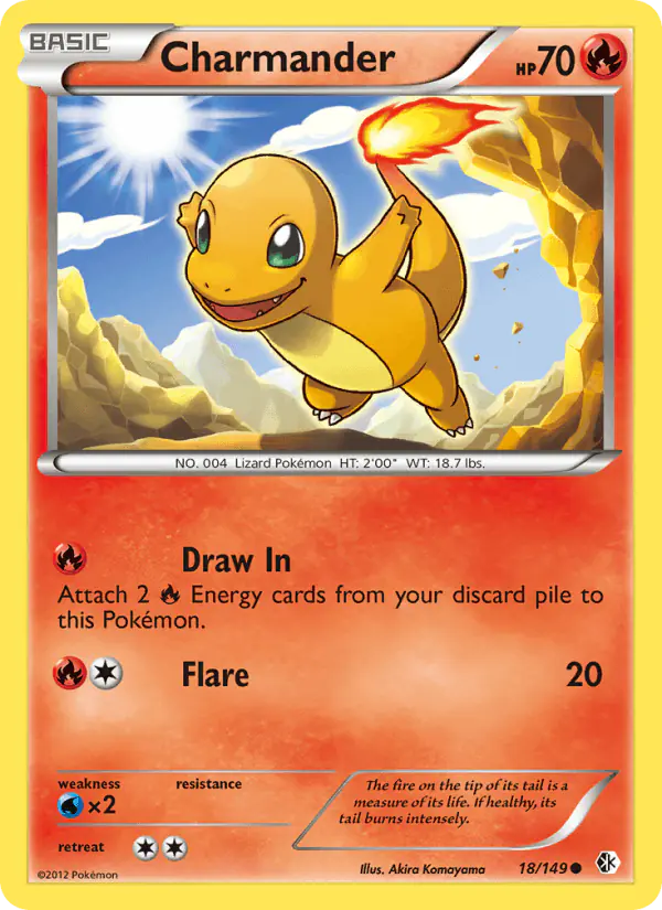 Carta Charmander 18/149 de Boundaries Crossed