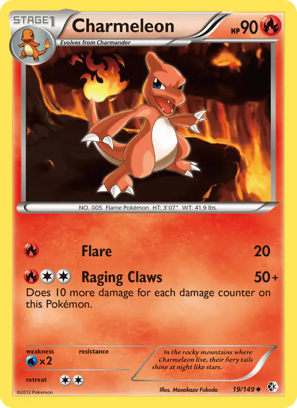 Carta Charmeleon 19/149 de Boundaries Crossed