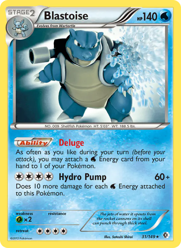 Carta Blastoise 31/149 de Boundaries Crossed