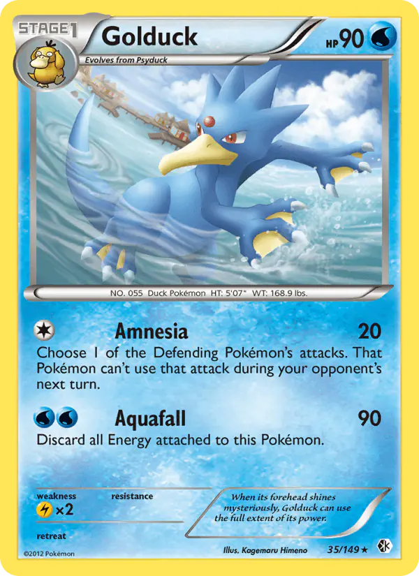 Carta Golduck 35/149 de Boundaries Crossed