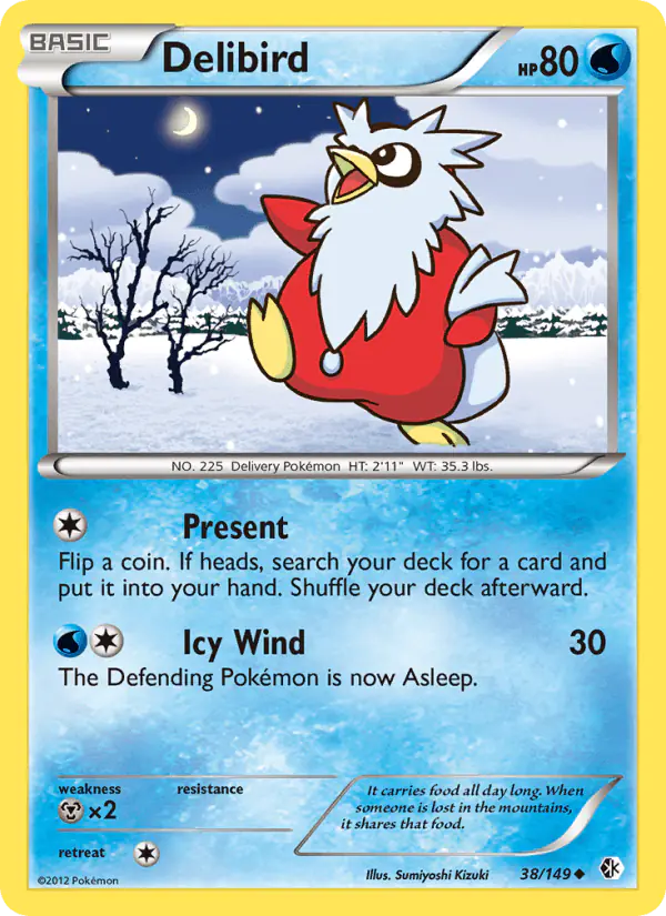 Carta Delibird 38/149 de Boundaries Crossed