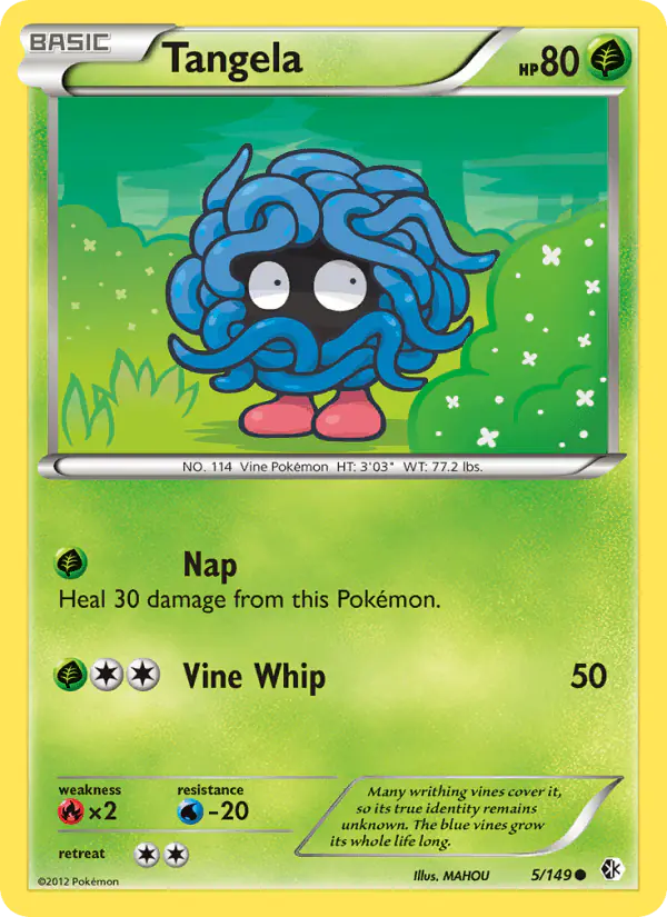 Carta Tangela 5/149 de Boundaries Crossed