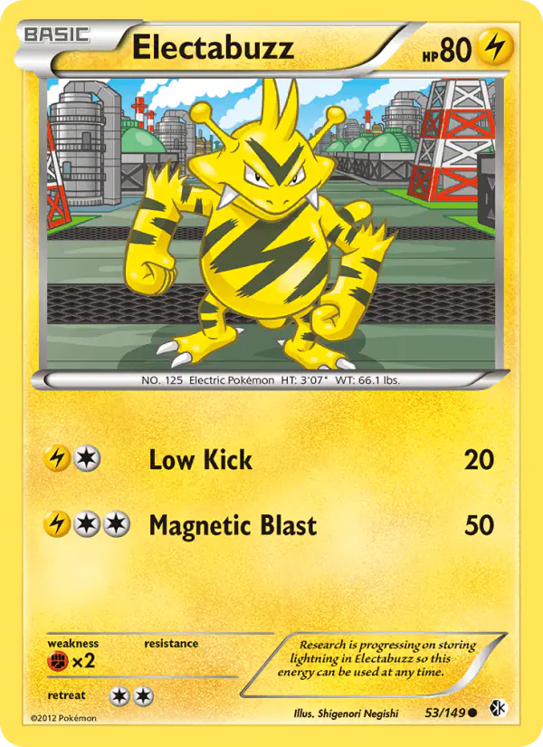 Carta Electabuzz 53/149 de Boundaries Crossed