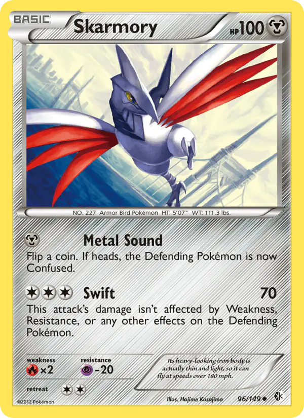 Carta Skarmory 96/149 de Boundaries Crossed