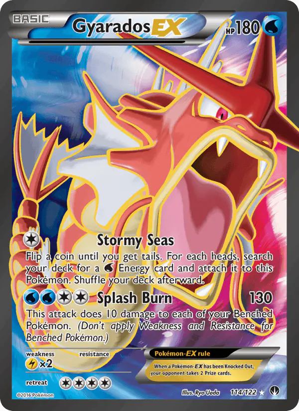 Carta Gyarados EX 114/122 de BREAKpoint