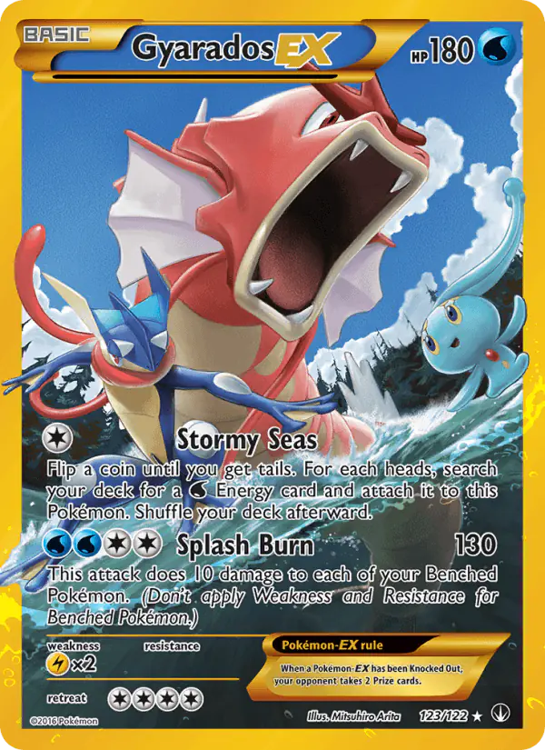 Carta Gyarados EX 123/122 de BREAKpoint