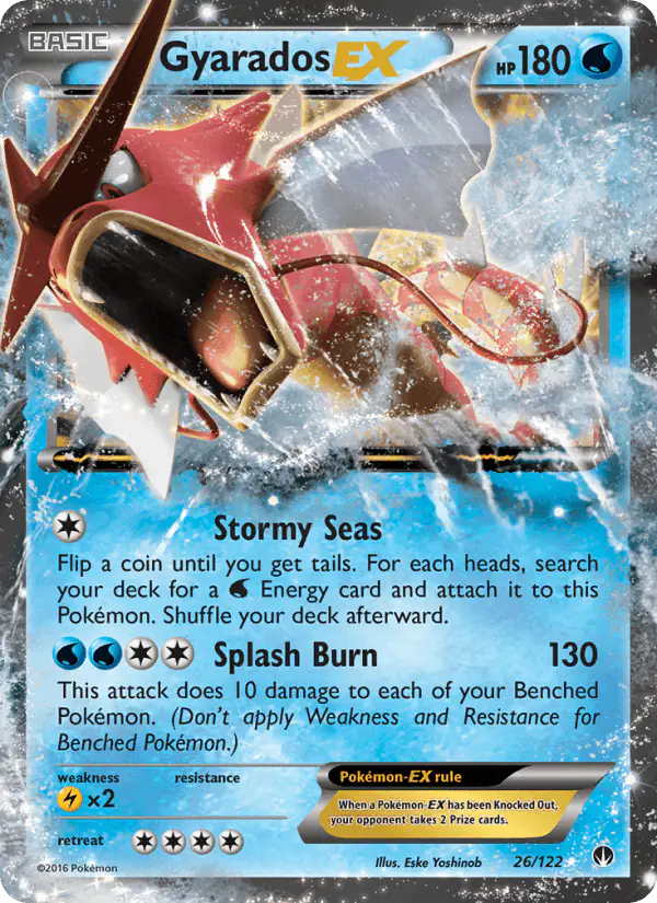 Carta Gyarados EX 26/122 de BREAKpoint