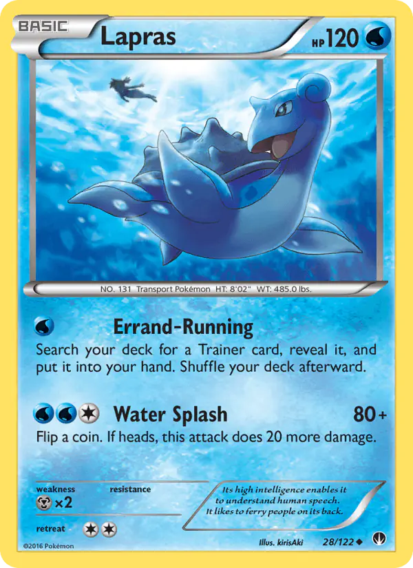 Carta Lapras 28/122 de BREAKpoint