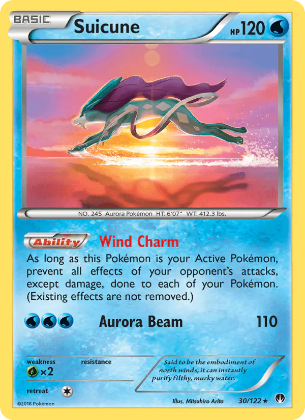 Carta Suicune 30/122 de BREAKpoint