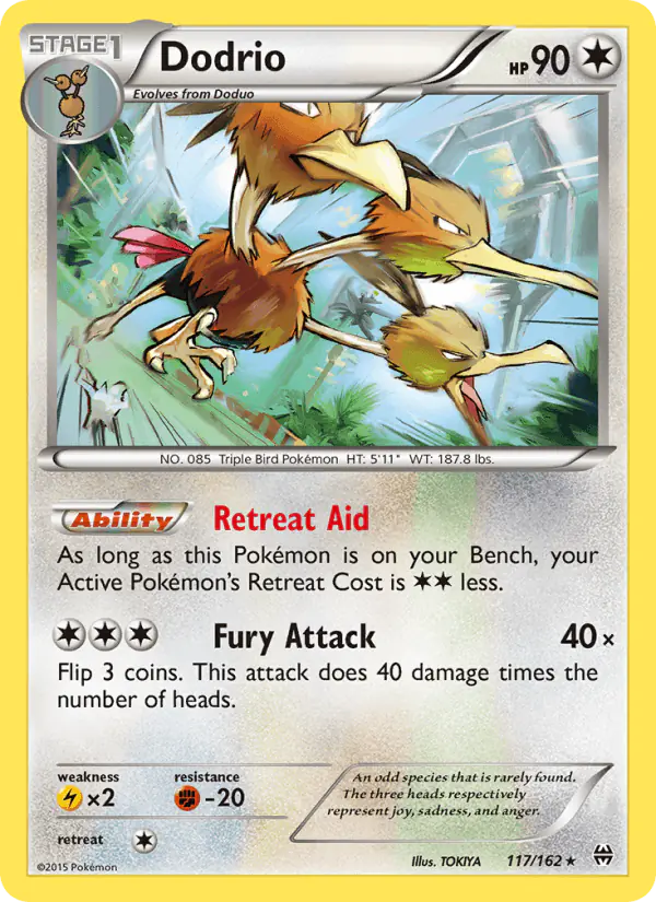 Carta Dodrio 117/162 de BREAKthrough
