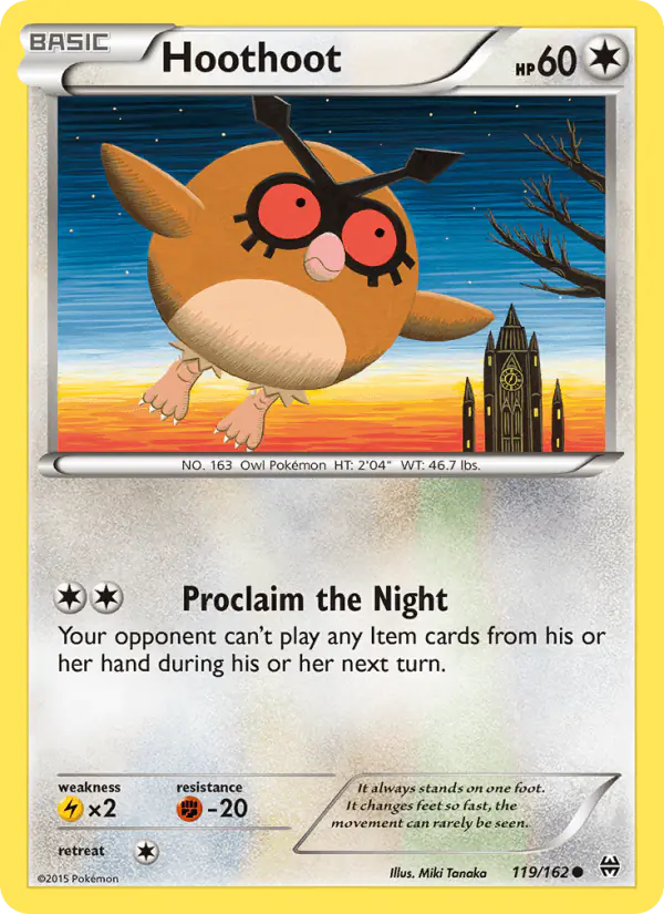 Carta Hoothoot 119/162 de BREAKthrough