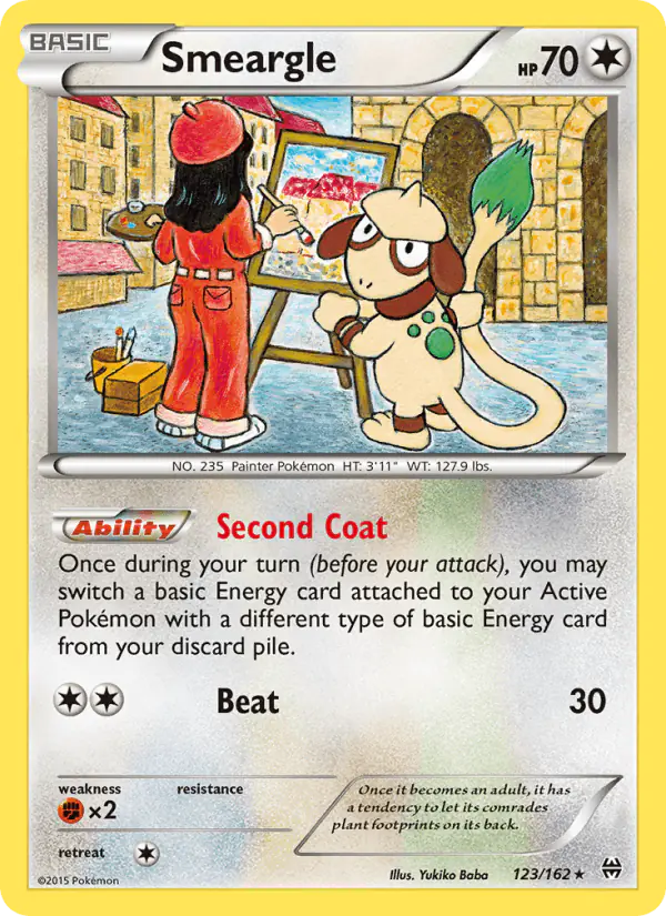 Carta Smeargle 123/162 de BREAKthrough