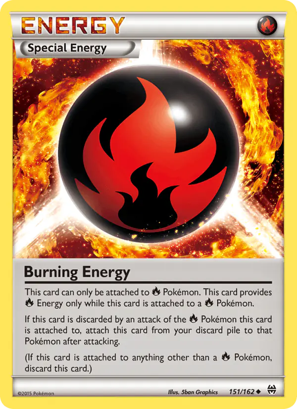 Carta Burning Energy 151/162 de BREAKthrough