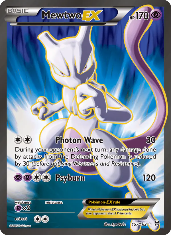 Carta Mewtwo EX 157/162 de BREAKthrough