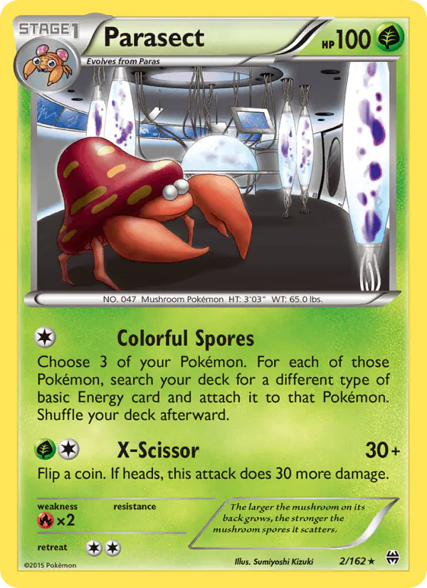 Carta Parasect 2/162 de BREAKthrough
