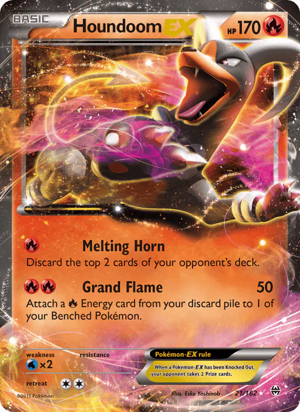 Carta Houndoom EX 21/162 de BREAKthrough