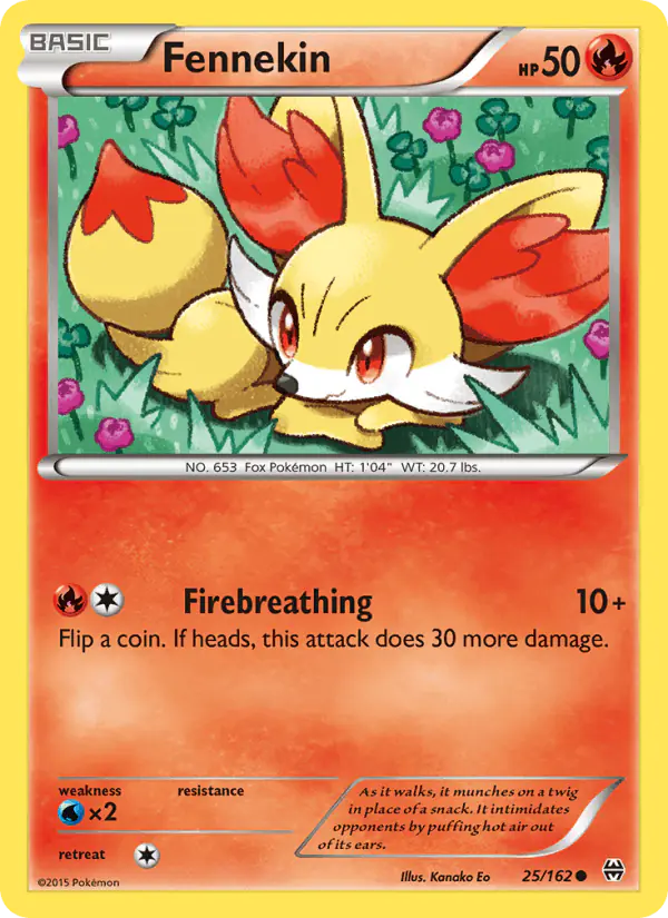 Carta Fennekin 25/162 de BREAKthrough