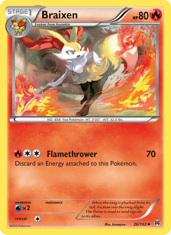 Carta Braixen 26/162 de BREAKthrough