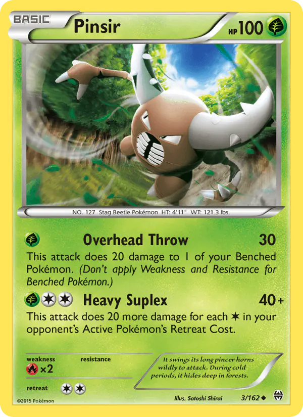 Carta Pinsir 3/162 de BREAKthrough