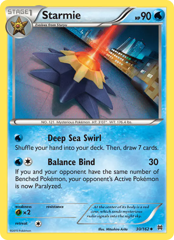 Carta Starmie 30/162 de BREAKthrough